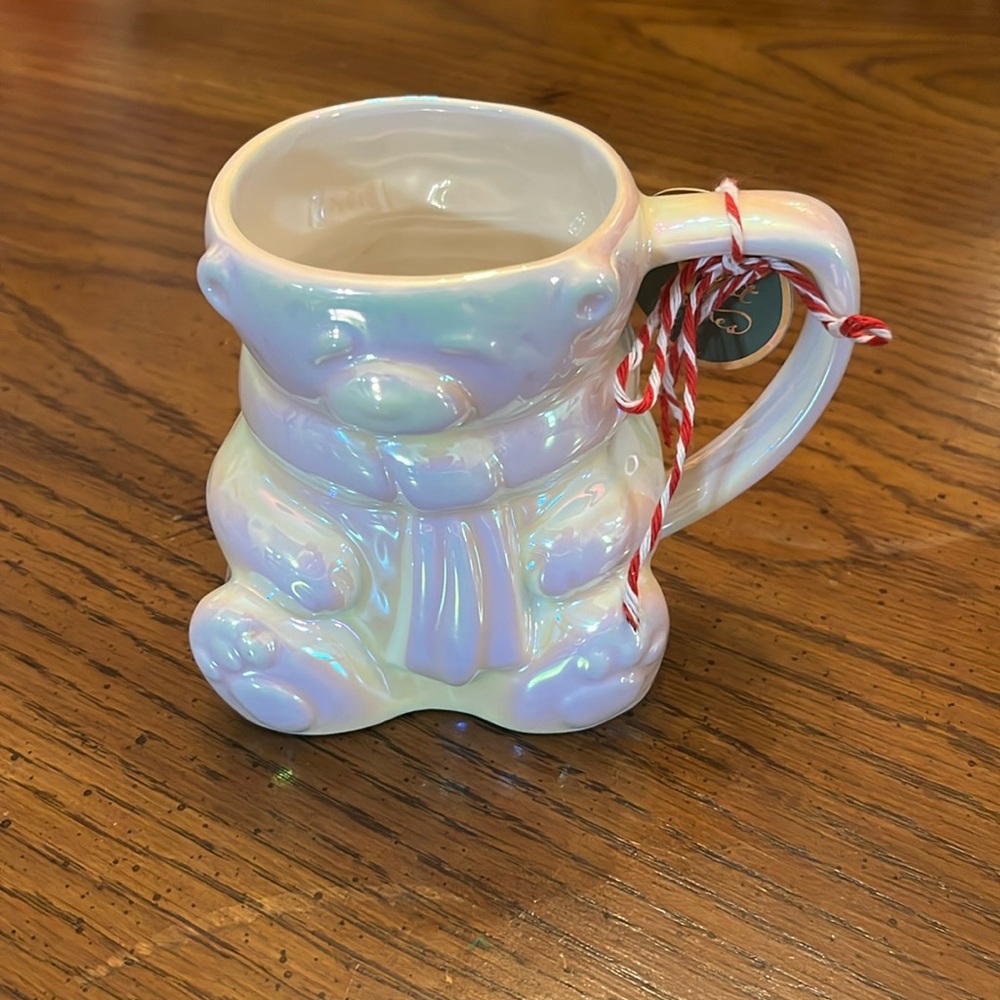 Anthropologie Merry Luster polar bear mug, NWT